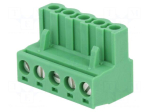 Pluggable terminal block | 5.08mm | ways: 5 | straight | plug | female
