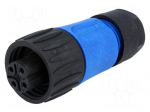 Connector: circular | plug | PIN: 4 | female | screw terminal | 400V | 16A