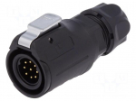Plug | Connector: circular | size 16 | 02 | male | PIN: 9 | with latch