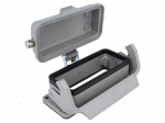 Enclosure: for rectangular connectors | Han | size 16B | with latch