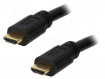 Cable | HDMI 1.4 | HDMI plug,both sides | 15m | black