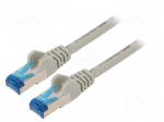 Patch cord | S/FTP | 6a | stranded | Cu | LSZH | grey | 5m | halogen free