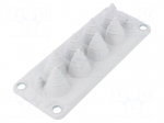 Multigate grommet | light grey | Holes no: 10 | -40&divide;100&deg;C | UL94V-0