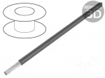Wire | HookUp Wire PVC | stranded | Cu | 22AWG | dark grey | PVC | 300V