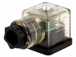 Connector: valve connector | plug | form A | 18mm | female | PIN: 3 | mPm