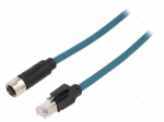 Cable: for sensors/automation | PIN: 8 | female | X code-ProfiNET