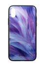 Tellur Cover Glass print for iPhone XS feather