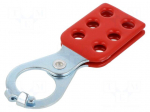 Lock off hasp | possibility to put 6 padlocks | L: 117.3mm