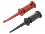 Clip-on probe | hook type | 3A | 150VDC | red and black | 2.29mm | 2pcs.