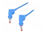 Test lead | 32A | banana plug 4mm,both sides | Urated: 600V | blue