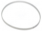 Timing belt | T5 | W: 8mm | H: 2.2mm | Lw: 480mm | Tooth height: 1.2mm
