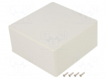 Enclosure: multipurpose | X: 120mm | Y: 120mm | Z: 59mm | 1591S | ABS | grey