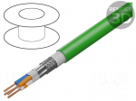 Wire: data transmission | HELUKAT&reg; 100S,SF/UTP | 4x1x26AWG | green