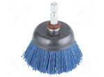 Cup brush | 45mm | hexagonal | 1/4" | wire | Plating: polyamide