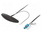 Antenna | automotive,inner | AM,FM | universal,with amplifier