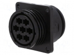 Connector: circular | socket | female | PIN: 7 | crimped | straight