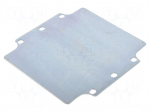Mounting plate | steel | Plating: zinc