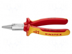 Pliers | round | steel | 160mm | 1kVAC