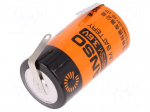 Battery: lithium | D | 3.6V | 13000mAh | &Oslash;34.2x61.5mm | soldering lugs