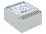 Transformer: mains | 30VA | 115VAC,230VAC | 12V | 12V | 1.25A | PCB | IP00