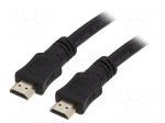 Cable | HDMI plug,both sides | PVC | 20m | black | 24AWG,28AWG | Core: Cu