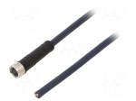 Cable: for sensors/automation | M8 | PIN: 4 | straight | 10m | plug | 4A
