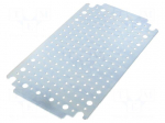 Mounting plate | W: 150mm | L: 265mm | Thk: 1.8mm | microperforated