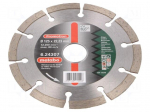 Cutting diamond wheel | &Oslash;: 125mm | glaze,ceramic tile | 22.23mm