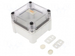 Enclosure: junction box | X: 95mm | Y: 95mm | Z: 72mm | polycarbonate