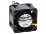 Fan: DC | axial | 12VDC | 40x40x28mm | 54m3/h | 64dBA | ball | 25000rpm