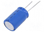 Capacitor: electrolytic | THT | 1mF | 50VDC | &Oslash;16x25mm | Pitch: 7.5mm