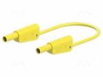 Test lead | 19A | banana plug 4mm,both sides | Urated: 1000V | yellow