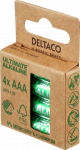 Ultimate Alkaline AAA battery DELTACO Nordic Swan Ecolabelled, 4-pack / ULT-LR03-4P