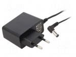 Power supply: switching | mains,plug-in | 9VDC | 1A | 9W | Out: 5,5/2,1