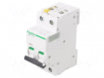 Circuit breaker | 400VAC | Inom: 3A | Poles: 2 | for DIN rail mounting