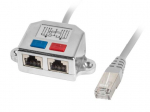 Lanberg adapter lan rj45/2x rj45 ftp splitter ad-0026-s