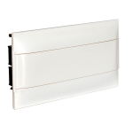 LEGRAND 1X18M FLUSH CABINET WHITE DOOR E + N TERMINAL BLOCK FOR MASONRY WALL