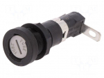 Fuse holder | 6.3x32mm | 16A | 250V | on panel | Leads: angled | -40&divide;85&deg;C