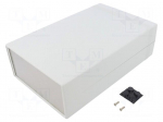 Enclosure: with panel | 1598 | X: 160mm | Y: 250mm | Z: 76mm | ABS | grey