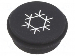 Button | round | &Oslash;21mm | black | 09