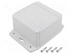 Enclosure: multipurpose | X: 104mm | Y: 106mm | Z: 62mm | 1555F | ABS | grey