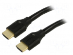 Cable | HDMI plug,both sides | PVC | HDMI 2.1 | 5m | black | 30AWG