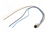 Connector: M8 | socket | 718 | male | PIN: 4 | 60V | unshielded | 4A | IP67