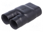 Cable breakout | glued | 38.6/26.9mm | black | elastomer crosslinked