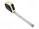 Measuring tape | L: 5m | Width: 19mm | Class: II | double-sided | measure