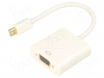 Converter | D-Sub 15pin HD socket,mini DisplayPort plug | 0.15m