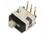 Switch: slide | Pos: 2 | SPDT | 0.1A/28VAC | 0.1A/28VDC | ON-ON | PCB,THT