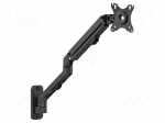 Holder | 7kg | 17&divide;27" | black | Arm len: 553mm | monitor x1