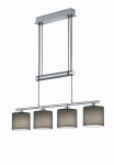Trio Garda piekarama lampa 4xE14 grey brushed steel 305400411 4017807336955