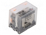 Relay: electromagnetic industrial | 4PDT | 220VAC | 12A/277VAC | PCB